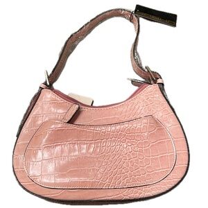 Y2K crocodile embossed pink purse vintage NWT